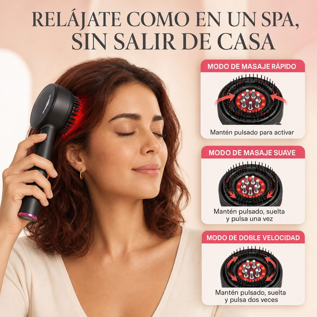 Masajeador de cuero cabelludo 3 en 1